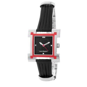 Laura Biagiotti Black Leather Lining Dress Women's Watch